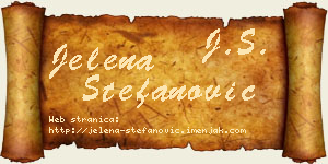 Jelena Stefanović vizit kartica
